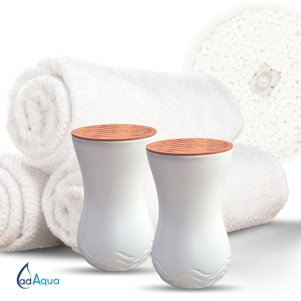 Double bundle of adAqua REFILLABLE REUSABLE Moisture Absorber Dehumidifier Pods. Use adAqua to help prevent damage to your belongs caused through excess moisture in the environment, like Mould Mildew & Musty Smells..