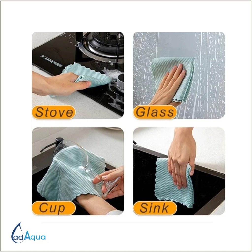 amazing streak free cleaning cloth. Lint free, clean glasses, stove tops shower screens.